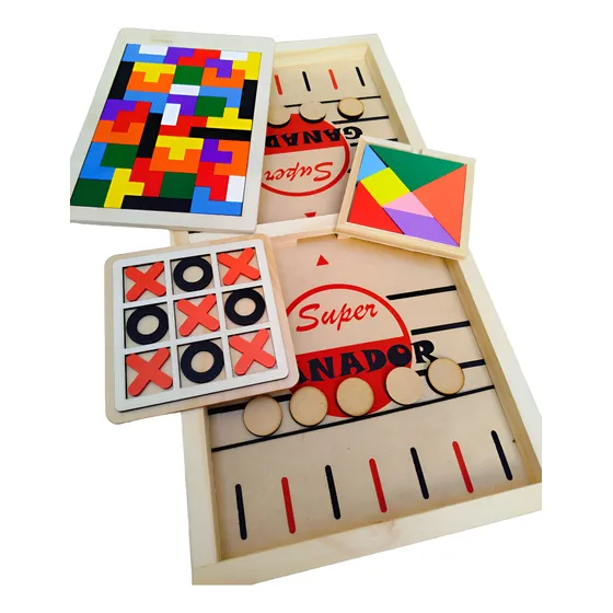 Tetris Tateti Tangram Rompecabezas Ingenio + Tejo Sling Puck