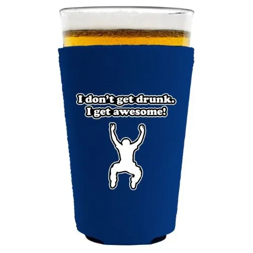 Vaso Pinta Texto Ingl  I Dont Get Drunk Coolie Royal Blue