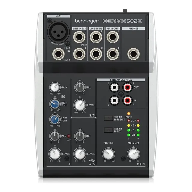 Behringer Xenyx 502s Mezcladora Analoga Compacta 5 Canales