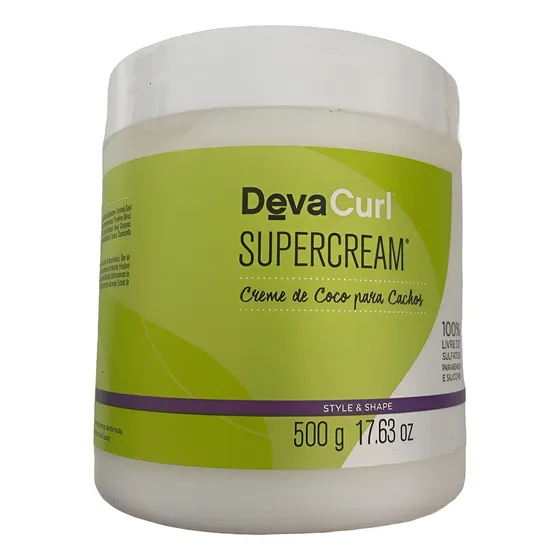 Deva Curl Super Cream Creme De Coco Para Cachos 500gr
