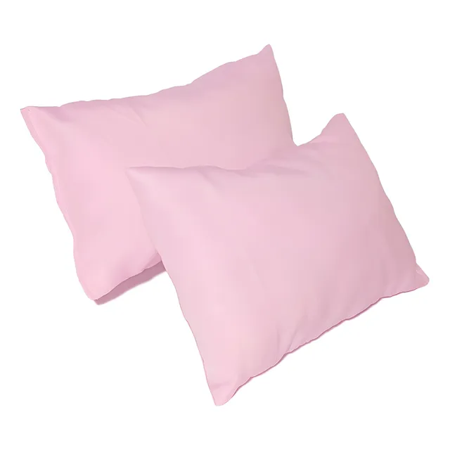 Almohadas Color Liso Lavables Para Bebe Cuna Coche (el Par)