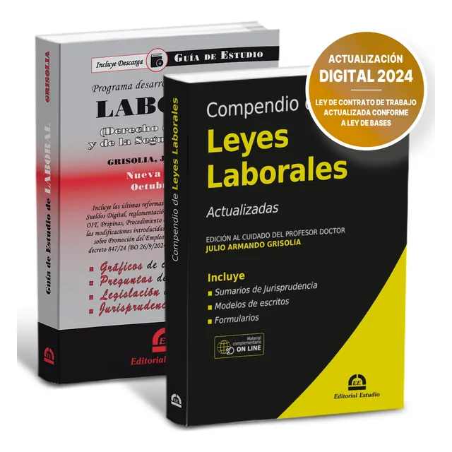 Promo 19: Guía De Laboral + Compendio De Leyes Laborales