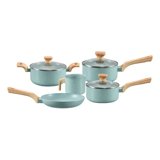 Jogo De Panelas Com 5 Peças Mimo Style Pratic Cook Verde