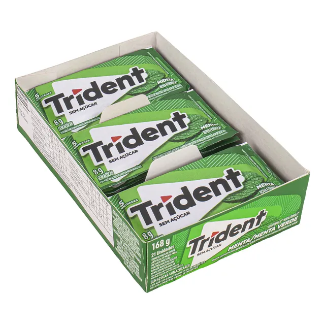 Kit 5 Caixas Chiclete Trident C/21 Cada- Atacado 