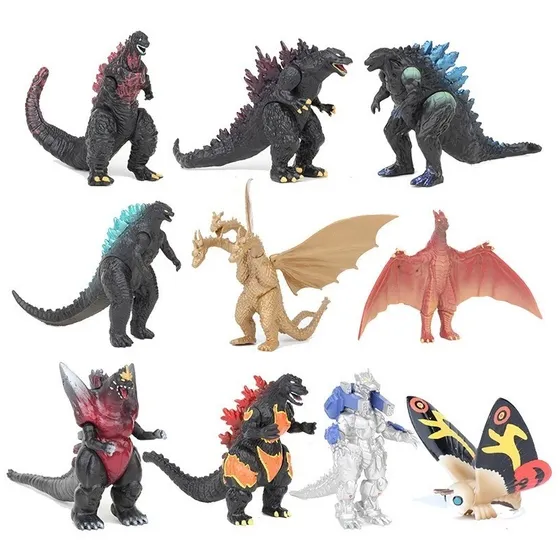 10 Godzilla Kaiju Rodan Miniatura Action Figure Lançamennto