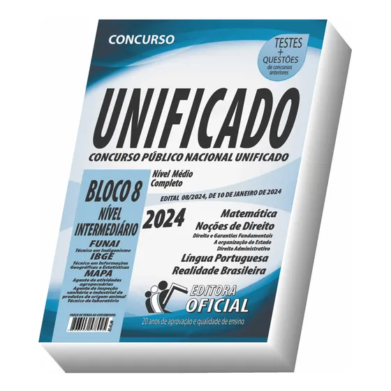 Apostila Cnu - Concurso Público Nacional Unificado - Bloco 8 - Nível Intermediário