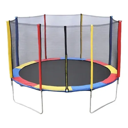 Cama Elástica Trampolim 3,05m C/ Escada E Molas Até 220 Kgs Preto Colorido