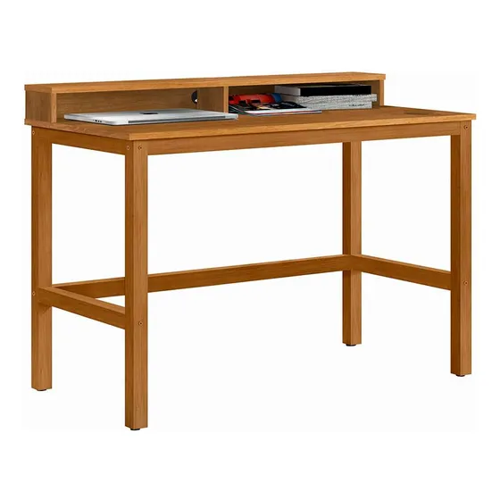 Mesa Para Computador 110cm 2 Nichos 129X Nature Tebar