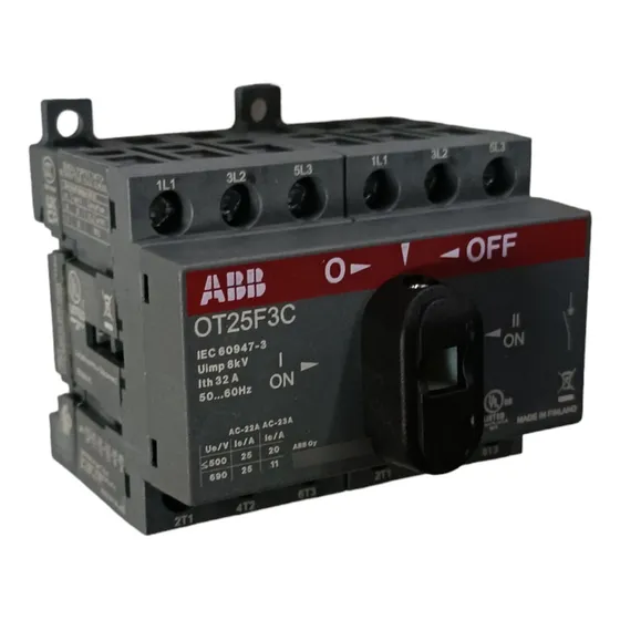 Transferencia Manual Abb Ot25f3c, 25a, 220vac 7.5hp