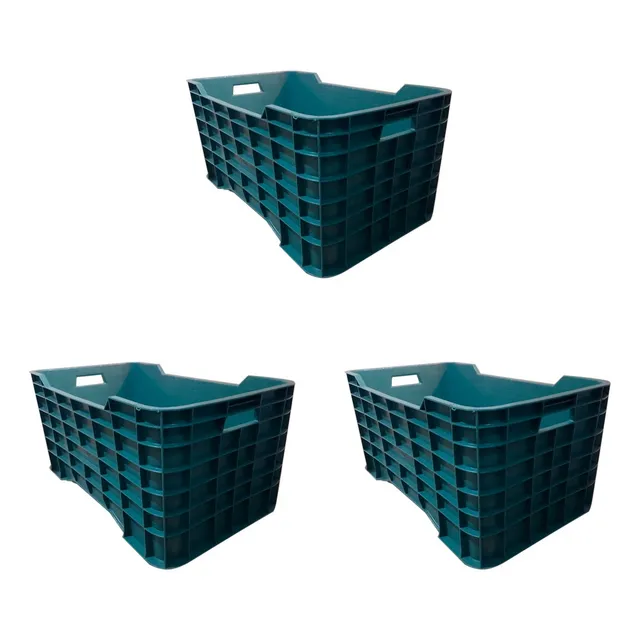 Caja De Plastico Paquete 3 Cajas Gigantes Cerradas