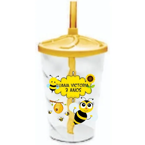 Kit C/ 30 Copos Twister Personalizado Lembrancinha Infantil