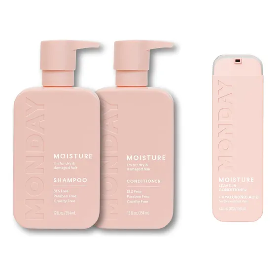 Pack Monday Moisture Shampoo + Acondicionador + Leave-in