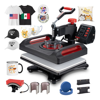 Kit Combo Stanew 6 En 1 Plancha Para Tazas Gorras Playera Kit Combo Stanew 6 En 1 Plancha Para Tazas Gorras Playera