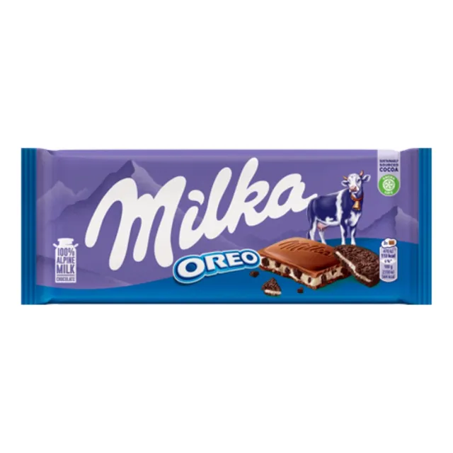 Barra Chocolate Milka Oreo (3 Piezas)