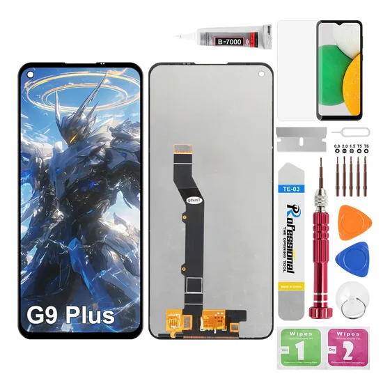 Okbichi Pantalla Para Motorola Moto G9 Plus Mc364, Xt2087-1