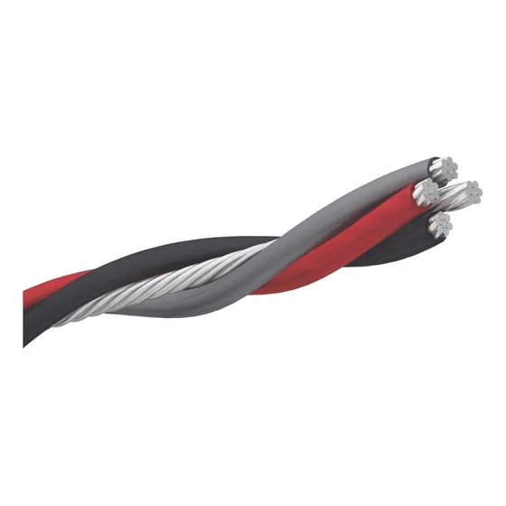 Fio Cabo Quadruplex 35mm Aluminio Rolo 30 Metros Trifasico Cobertura Preto,cinza,vermelho,nu