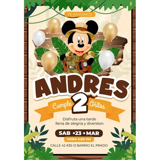 Invitación Digital Para Toda Ocasión Y Edad