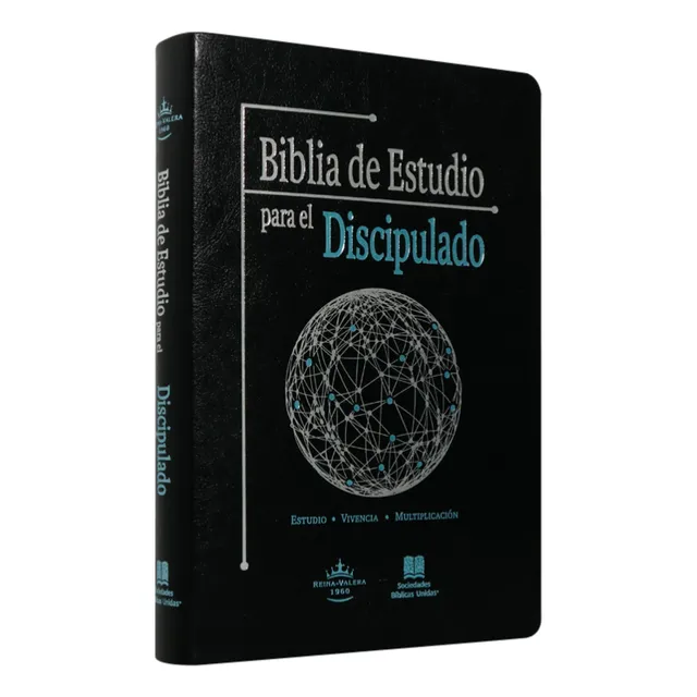 Biblia De Estudio Para El Discipulado Rv60 Imitación Piel Negra, De Sbm. Editorial Sociedad Bíblica De México, Tapa Blanda En Español