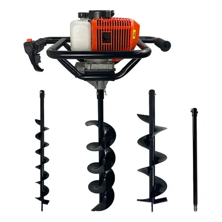 Perfurador De Solo Gasolina 52cc C/ 3 Brocas + Extensão 60cm