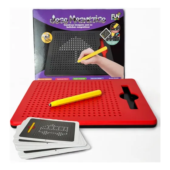 Jogo Magnético Infantil Desenhos Com Imã Divertido