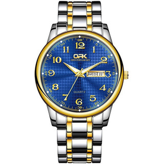 Reloj Opk De Acero Inoxidable Luminoso Con Calendario Analóg Reloj Opk De Acero Inoxidable Luminoso Con Calendario Analóg