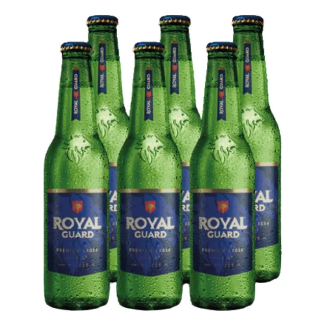Pack 6 Cervezas Royal Guard Botellon 650cc