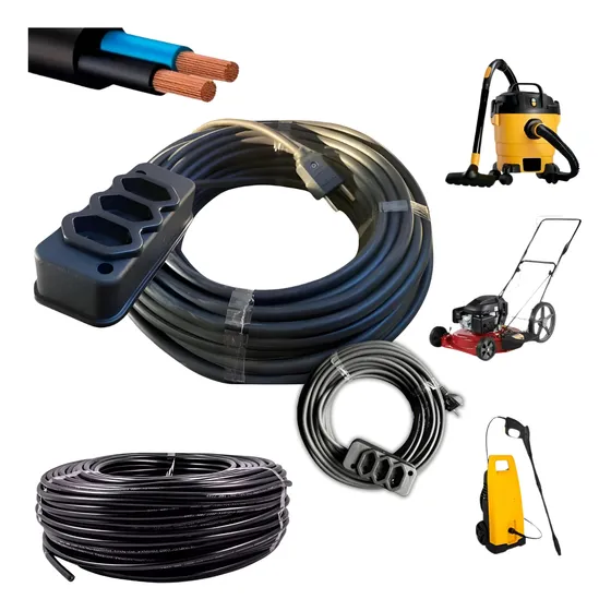 Extensão Eletrica Profissional 20a/10a Tomada Universal 30mt