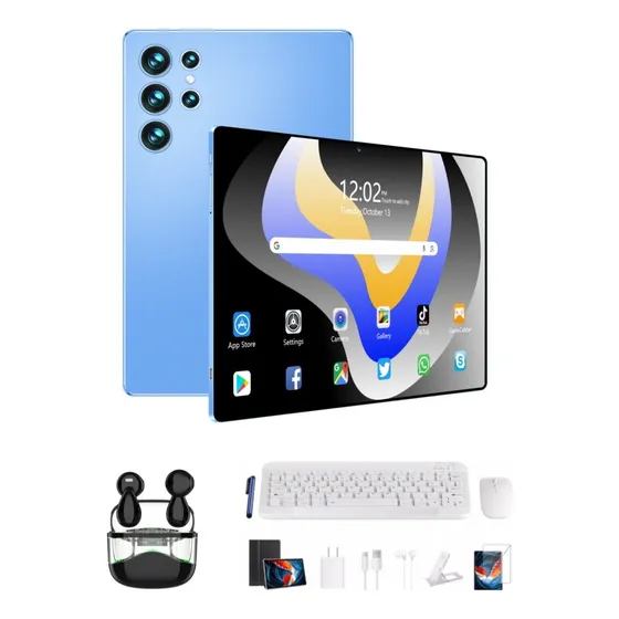 Tablet Economicas S10 Android13 512gb+12gb Rom Con Teclado