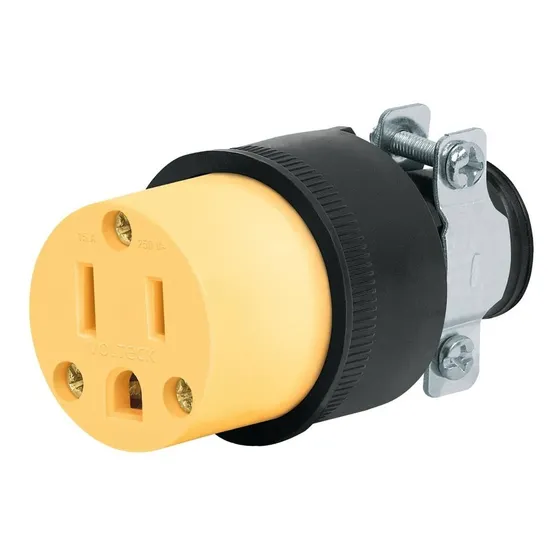 Contacto Industrial Plastico 2 Polos 3 Hilos 15a 127v