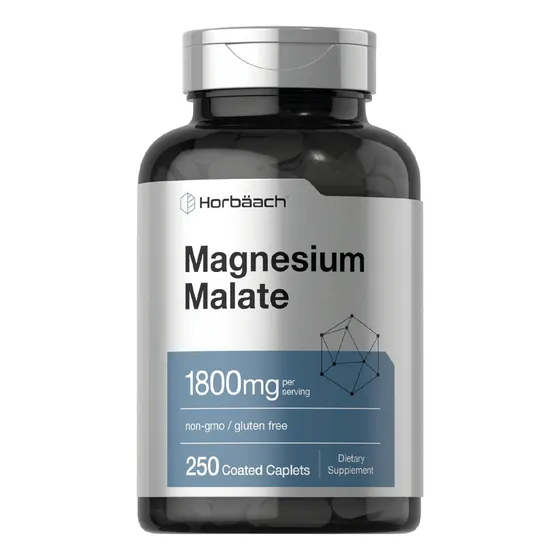 Magnesium Malate - Horbaach - 1800mg -  250caps - 83serv 
