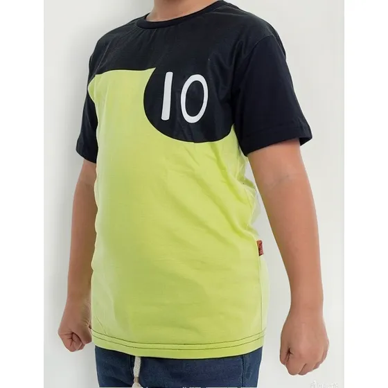 Camiseta Piticas - Infantil Ben 10 Uniforme Omnitrix