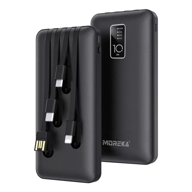 Power Bank Batería Portátil Carga Rápida 10000mah 4 Cables