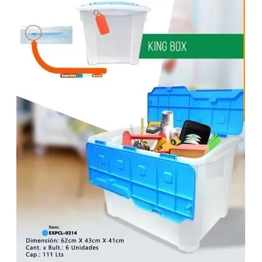 Caja Plastica Multiuso Organizador Avila 111l Contenedor