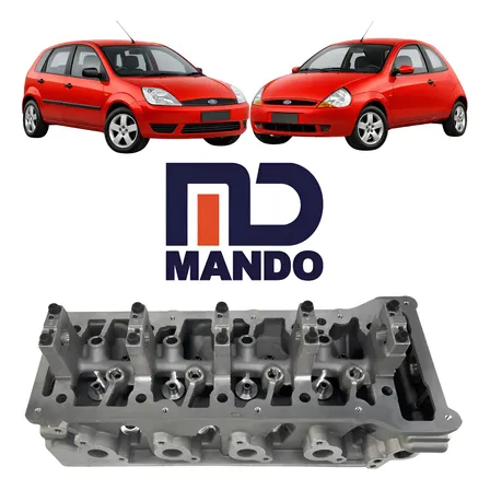Cabeçote Fiesta Ka Zetec Rocam 1.0 8v Gasolina 1999 Até 2006