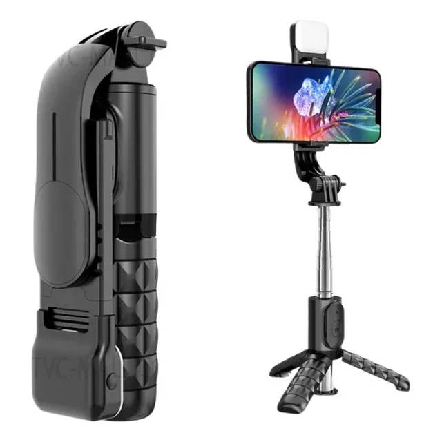 Mini Selfie Stick Q11s Trípode Con Luz, Bluetooth