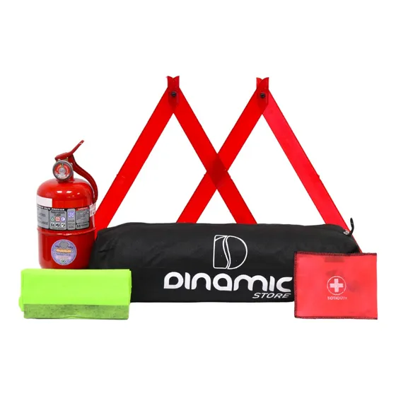 Kit Seguridad 5 En 1 Vehicular Auto Matafuego Econo + Envio.