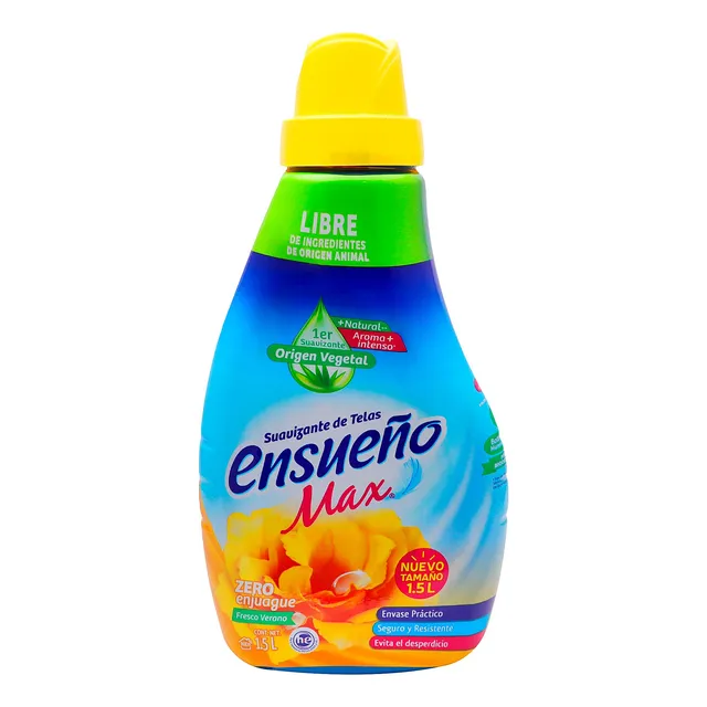 Suavizante Ensueño MAX Fresco verano en botella 1.5 L