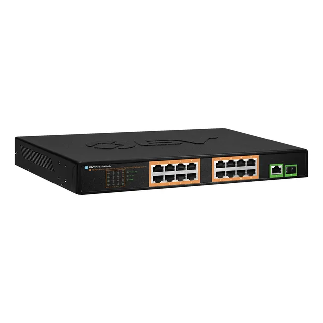 Conmutador Poe+ Bv-tech 18 Puertos De Largo Alcance 120w 802