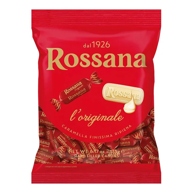 Caramelos Rossana Rellenos Crema Original Perugia Italia