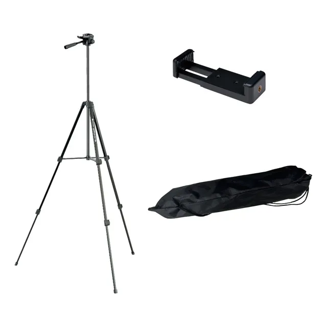 Braun Trípode Lightweight Blt100 y Soporte Para Celular Negro