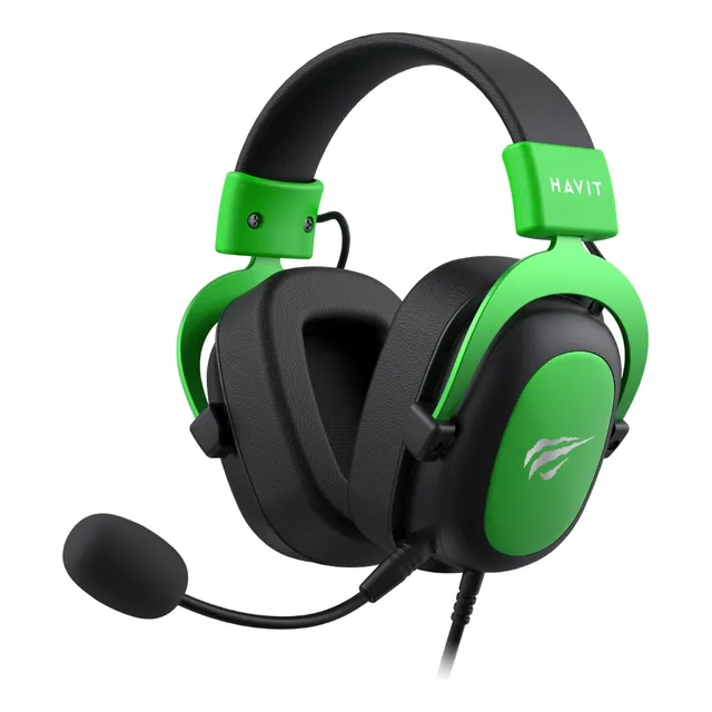 Audífono Gaming Headphone Micrófono 53mm H2002dg Havit Green