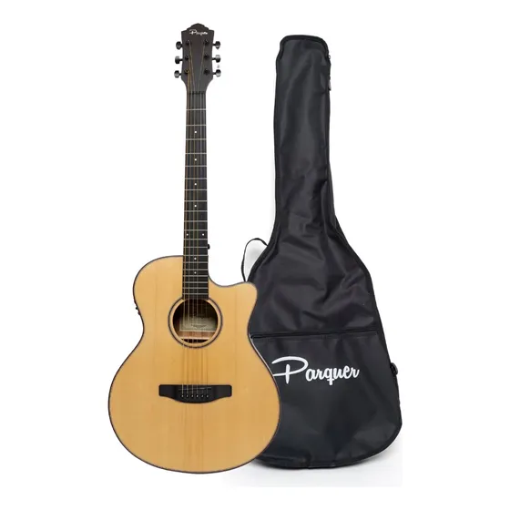 Guitarra acústica Parquer Taylor GAC320MFEQ para diestros marrón clara arce mate