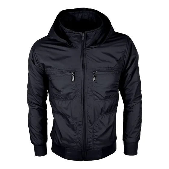 Chaqueta Hombre Capota Removible Impermeable Térmica 
