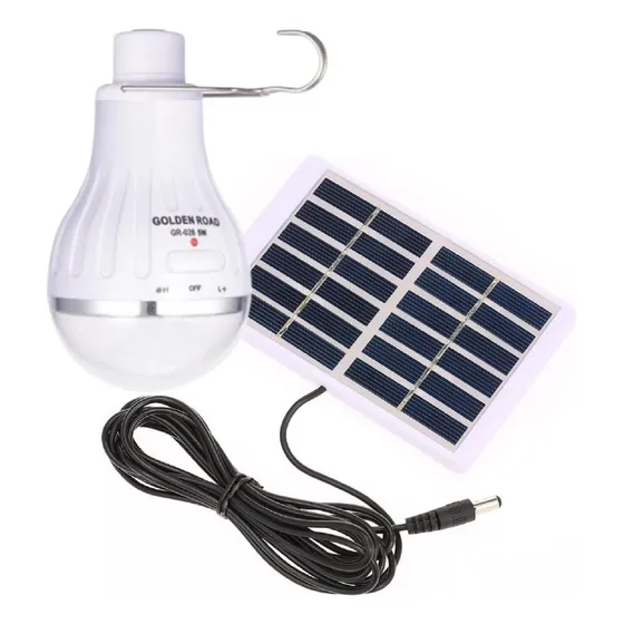 Foco Ampolleta Solar Led Exterior Interior Recargable Campin