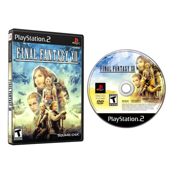 Jogo Final Fantasy Xii Para Playstation 2 Ps2 Slim Fat