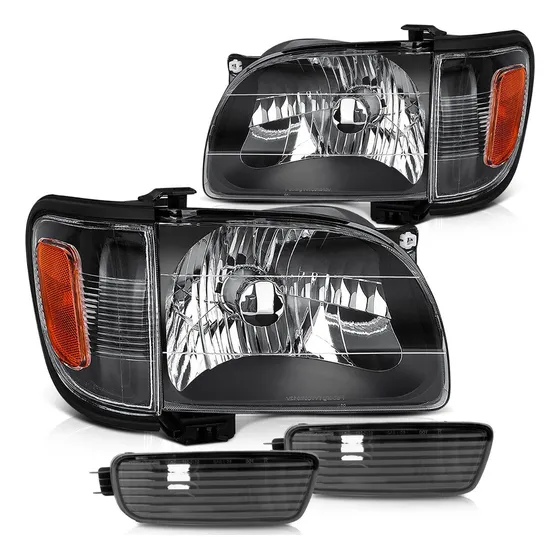 Toyota Tacoma 2001 2004 Faros Cuartos Fondo Negro 2003 2002