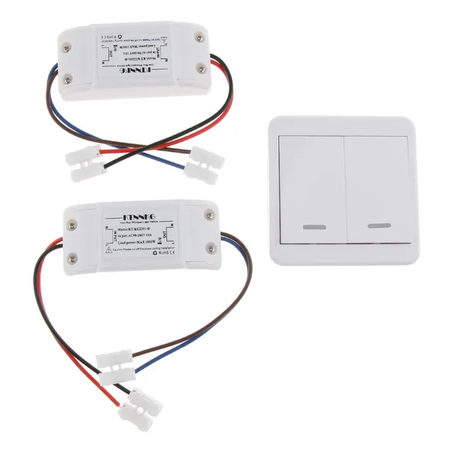 Interruptor Inalámbrico De Doble Canal Ac85-260v 433.92mhz