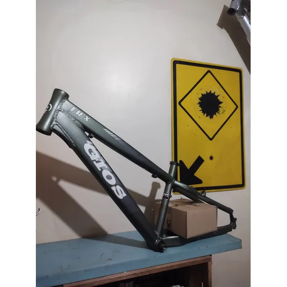 Quadro Aro 26 Gios Frx Tamanho 14.5 + Cx Direção+canote+ Verde-musgo 14.5