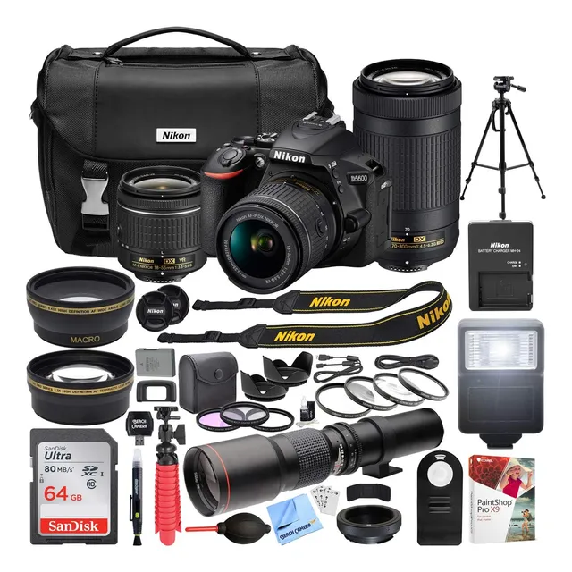 Nikon Kit D5600 + Lente 18-140mm Vr