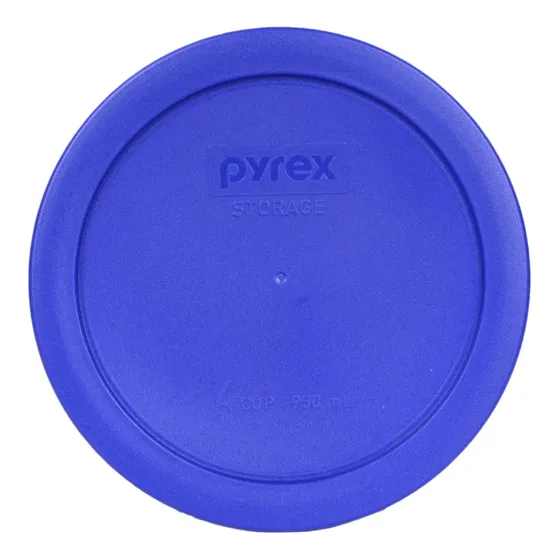 Almacenamiento 4 Copa Redonda Pyrex Cobertora Para Azul